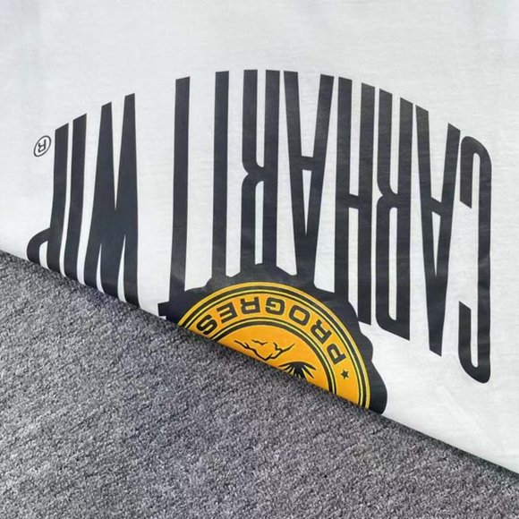 CARHARTT White Letter Yellow Icon T-Shirt - White Short Sleeve - Picture 11 of 11